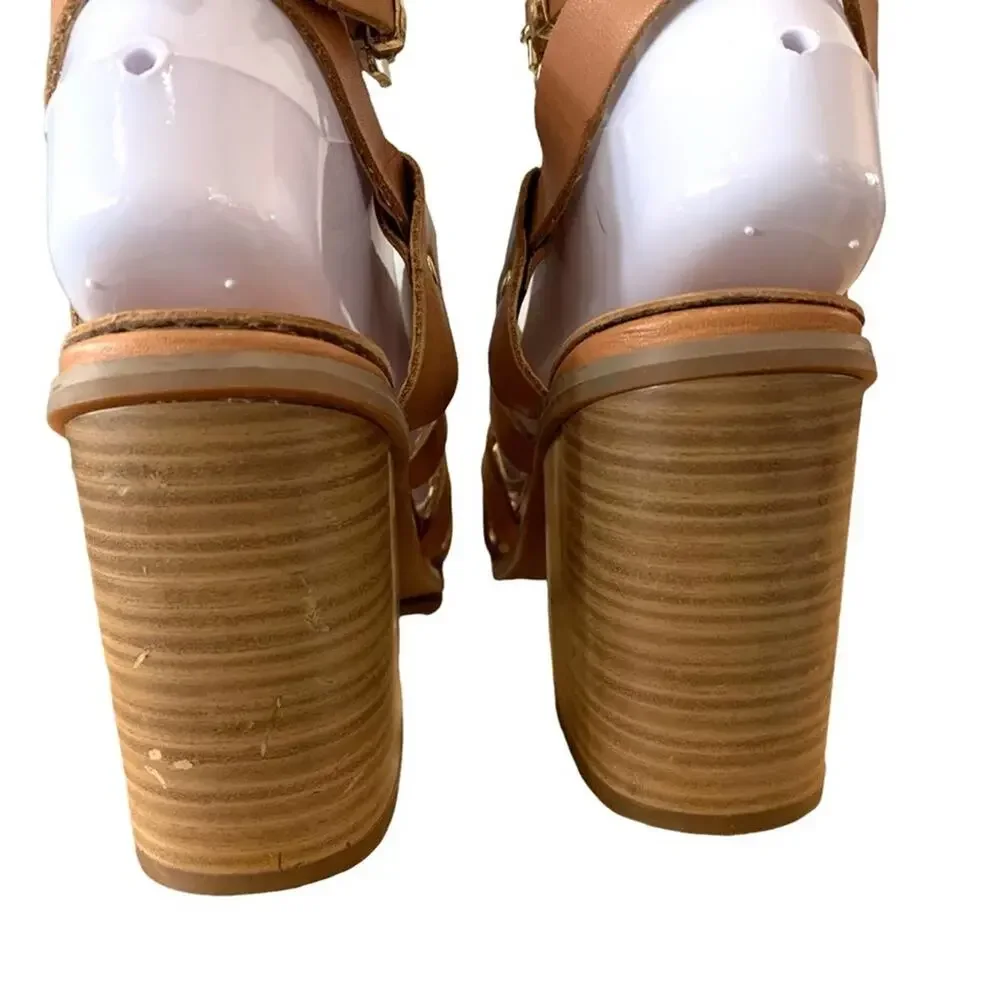 Seychelles sandal heel shoes‎ leather uppers rubber sole size 7.5 - Picture 6 of 8